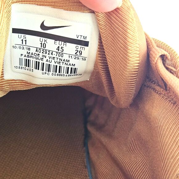 NIKE AIR MAX 720 Desert Brown Black Sneakers Mens Size 11 Ombre Low Top - Picture 12 of 12